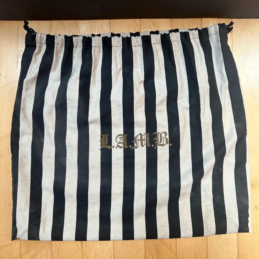 Rare L.A.M.B. By Gwen Stefani "Stencil" Graphic Tote + Stripped Cloth Bag - Picture 12 of 12